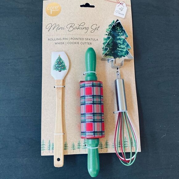 Christmas 4-pc Holiday Baking Set - Picture 2 of 4